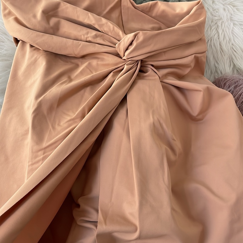 SKIMS NWT Signature Swim Sarong Skirt size M ~ Ochre color 🧡 - Picture 9 of 9